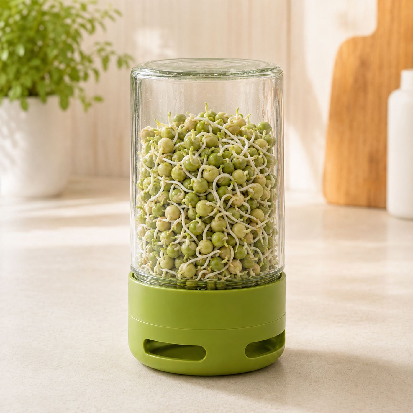 Ekologiska groddfrön Gröna ärtor – 200 g