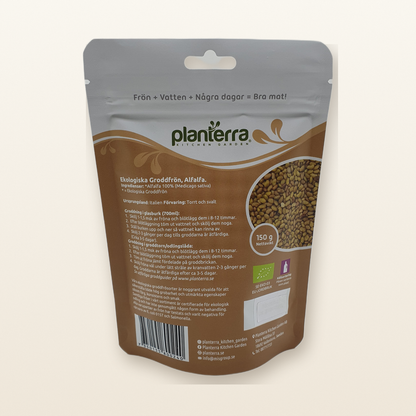 Ekologiska groddfrön Alfalfa – 150 g