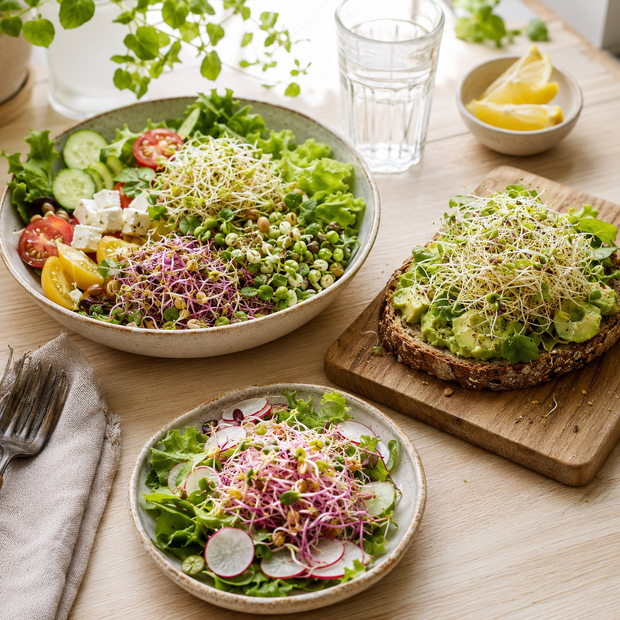 Planterra Startpaket Duo för groddodling – 2 burkar + 4 fröpåsar