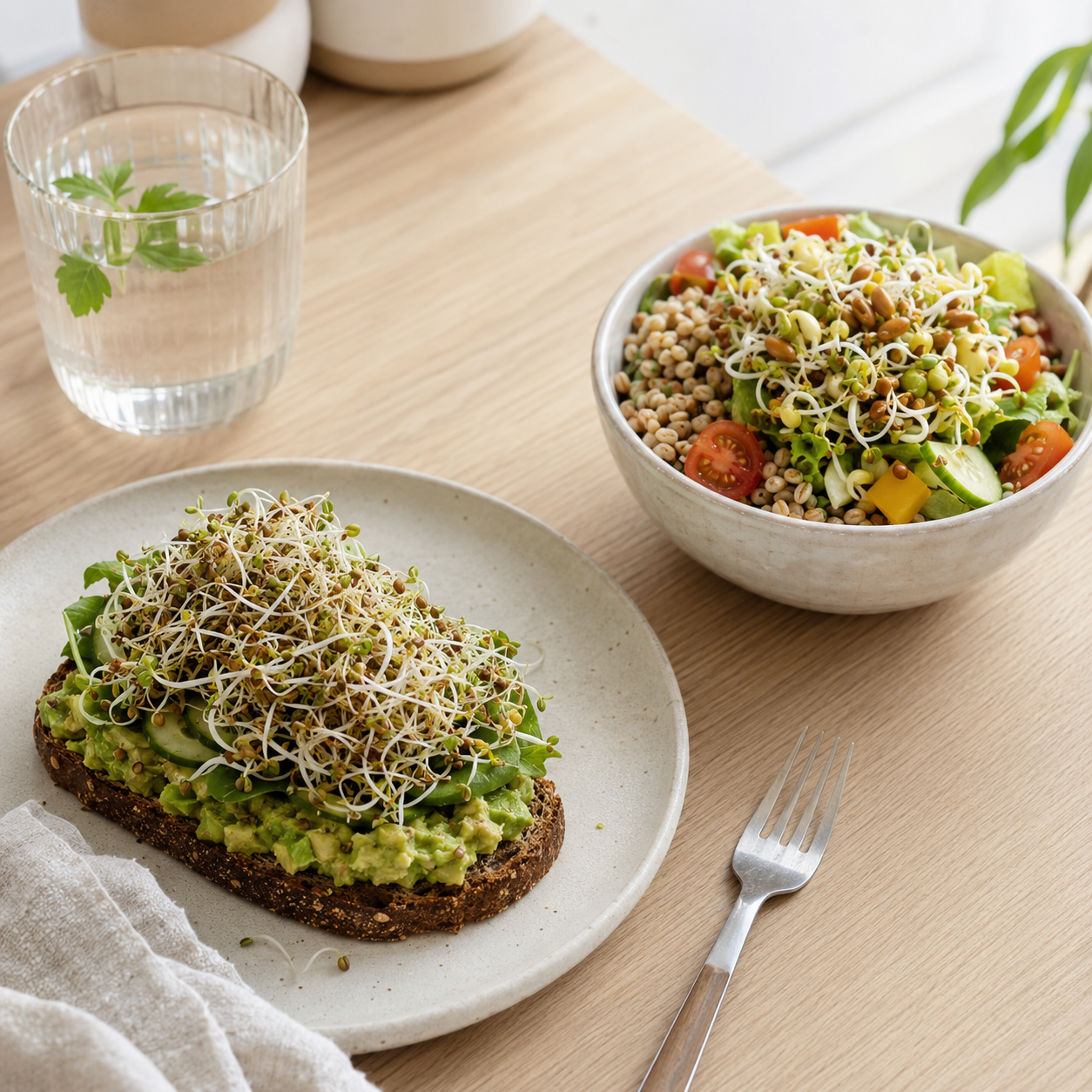 Planterra Startpaket för groddodling – groddburk + 2 fröpåsar