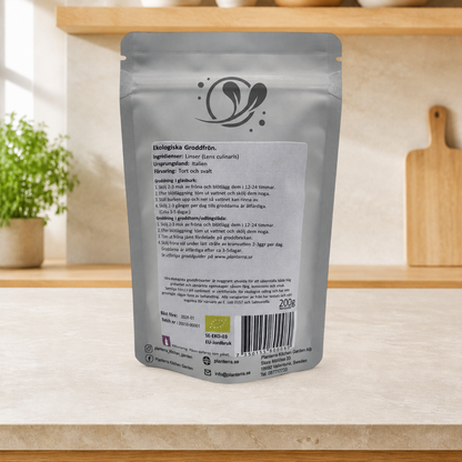 Ekologiska groddfrön Linser – 200 g