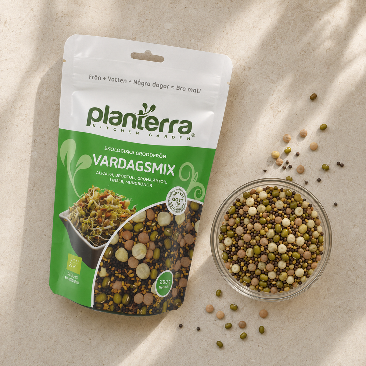 Ekologiska groddfrön Vardagsmix – 200 g