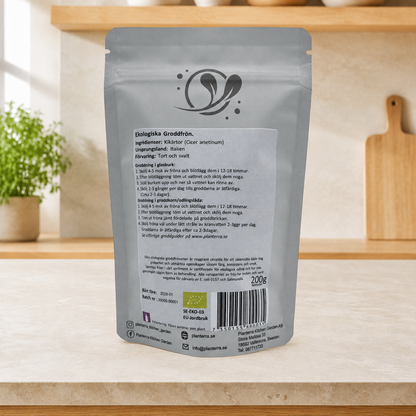 Ekologiska groddfrön Kikärtor – 200 g