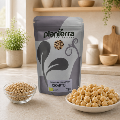 Ekologiska groddfrön Kikärtor – 200 g