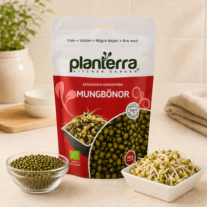 Ekologiska groddfrön Mungbönor – 200 g